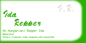 ida repper business card